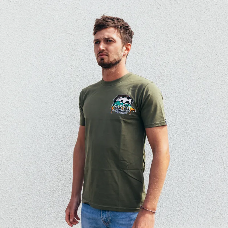Sick Pig Original Tee Khaki-1
